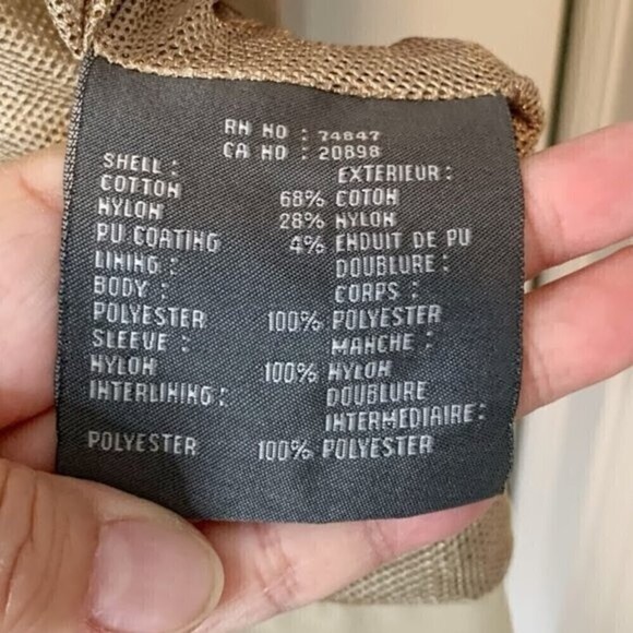 Andrew Marc Men's Full Zip Lightweight Casual Summer Zip Khaki Jacket - Picture 10 of 11